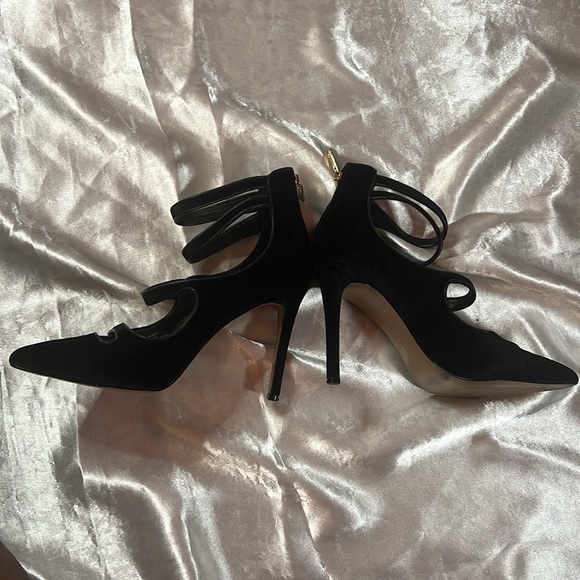 Jessica  Simpson Black Velvet High Heel Mary Jane - Picture 10 of 17